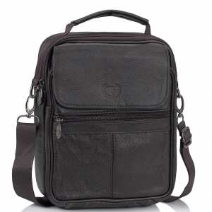 Сумка через плечо коричневая HD Leather NM24-221C