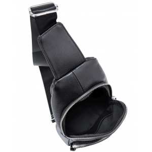 Кожаный черный слинг через плечо Tiding Bag A25F-5058A