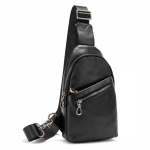 Сумка-слинг черная мужская Tiding Bag 10031A