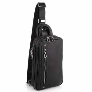 Сумка-слинг мужская кожаная Tiding Bag 9801A