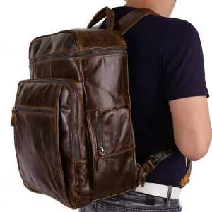 Рюкзак кожаный TIDING BAG 7202C