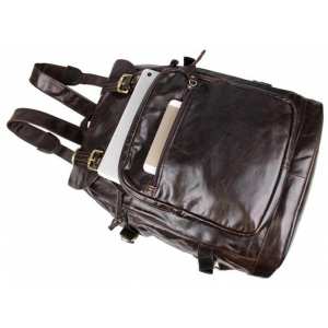 Рюкзак кожаный TIDING BAG 6085C