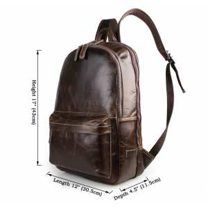 Рюкзак кожаный TIDING BAG 7273Q