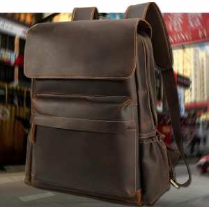 Рюкзак кожаный Tiding Bag Bp5-2805J