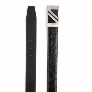 Мужской кожаный черный ремень Colmen R01-A67A