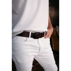 Коричневый мужской ремень Colmen R01-A76B