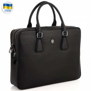 Сумка для ноутбука кожаная мужская черная Royal Bag RB29-9020-6A