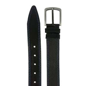 Мужской кожаный ремень черного цвета Colmen BCH01-S-MC4502A