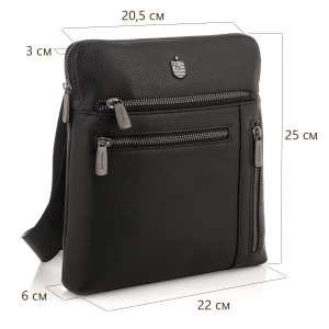 Мужская кожаная сумка, мессенджер Royal Bag RB2970141