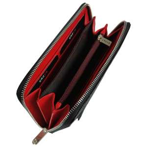 Женский черный клатч на молнии F-CR-CC-1072A