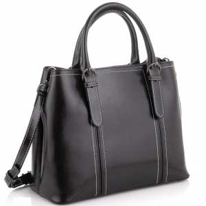 Жіноча шкіряна сумка чорна Grays GR3-8501A