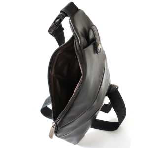 Слинг из натуральной кожи черный Royal Bag RB-S-N2-3333A