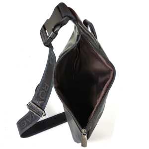 Слинг из натуральной кожи черный Royal Bag RB-S-N2-3333A