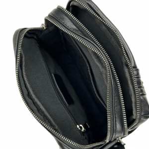 Мужской средний черный мессенджер Tiding Bag S-JMD10-8153A.