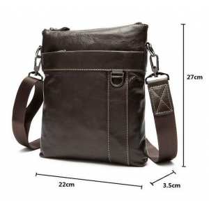 Уценка! Сумка через плечо мужская глянцевая кожа Bexhill Bx9010C-5