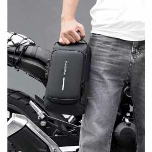 Текстильная сумка-слинг черного цвета Confident AT09-T-23916A