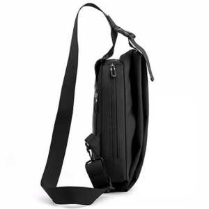 Сумка слінг текстильна чорного кольору Confident AT05-T-413A Сумка слінг текстильна чорного кольору Confident AT05-T-413A