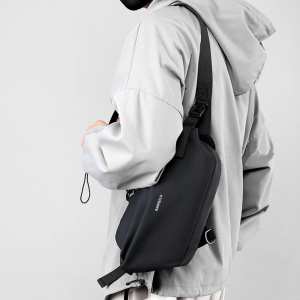 Сумка слінг текстильна чорного кольору Confident AT05-T-413A Сумка слінг текстильна чорного кольору Confident AT05-T-413A