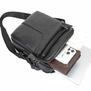 Кожаный мессенджер на два отдела Tiding Bag FL-A25F-2218A Кожаный мессенджер на два отдела Tiding Bag FL-A25F-2218A