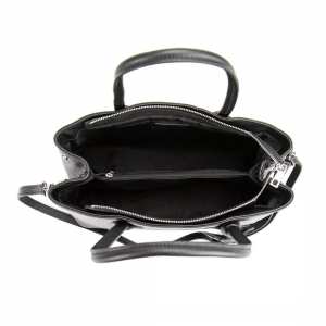 Классическая женская кожаная черная сумка Firenze Italy F-IT-7601A