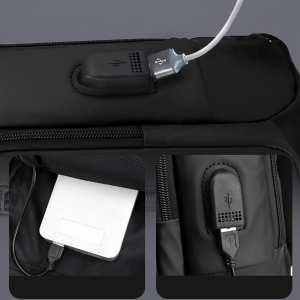 Каркасная сумка слинг черная Confident ATN01-T-X2032A