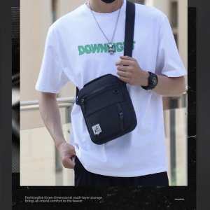 Мужской текстильный мессенджер с ручкой Confident AT09-T-22919A