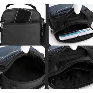 Чоловічий текстильний месенджер із ручкою Confident AT08-6811A