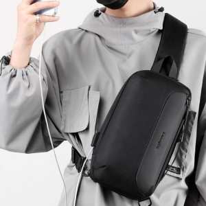 Стильна чоловіча текстильна сумка слінг Confident ATN02-186A