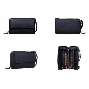 Шкіряний чорний клатч Tavinchi R-P-19153A Шкіряний чорний клатч Tavinchi R-P-19153A