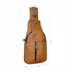 Мужской кожаный слинг на плечо Tavinchi R-6101C