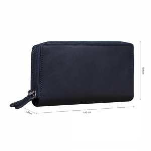 Шкіряний чорний клатч Tavinchi R-P-3628A