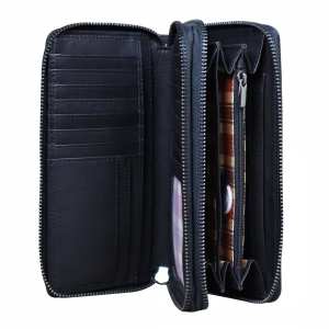 Шкіряний чорний клатч Tavinchi R-P-3628A