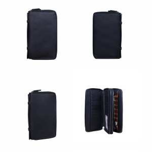 Кожаный черный клатч Tavinchi R-P-13115A