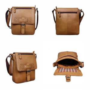 Мужской мессенджер из натуральной кожи Tavinchi R-6163C