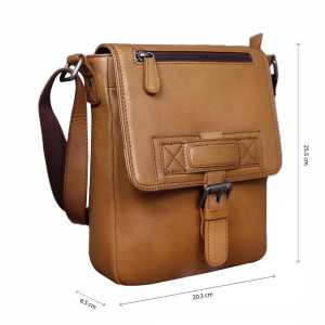 Мужской мессенджер из натуральной кожи Tavinchi R-6163C