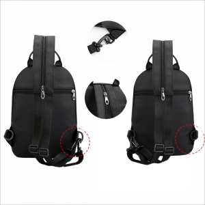 Місткий текстильний чорний рюкзак Confident AT08-6800A Місткий текстильний чорний рюкзак Confident AT08-6800A