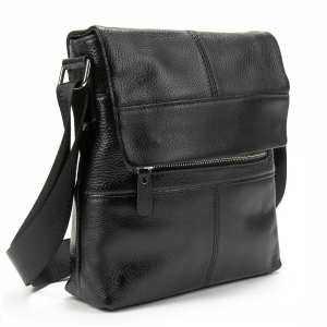 Кожаный мужской мессенджер с клапаном Tiding Bag M56-17207A