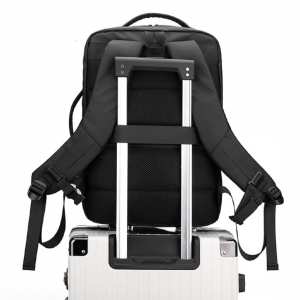 Большой текстильный черный рюкзак Confident ANT02-2021-2A