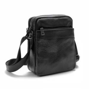 Кожаный мужской мессенджер на два отделения Tiding Bag M56-2001A