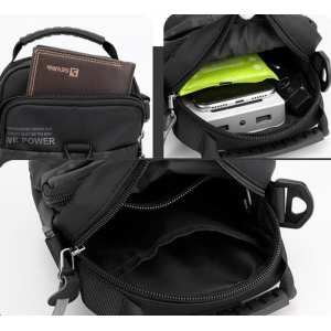 Мужской текстильный мессенджер Confident AT08-1781A