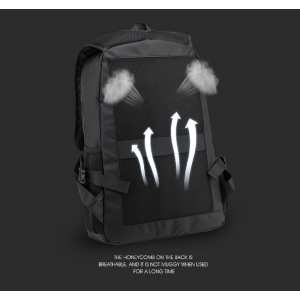 Текстильный черный рюкзак Confident AT08-3408A