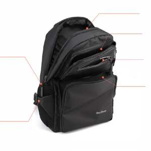 Текстильный черный рюкзак Confident AT08-3408A