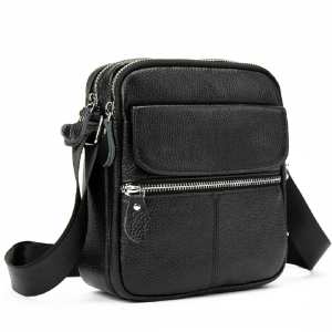 Кожаный мужской мессенджер на два отделения Tiding Bag M56-1189A