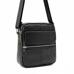 Кожаный мужской мессенджер на два отделения Tiding Bag M56-1189A