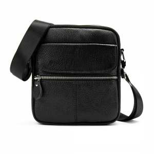 Кожаный мужской мессенджер на два отделения Tiding Bag M56-1189A