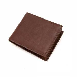Мужское маленькое портмоне кожаное коричневое Tiding Bag M39-609-21DB