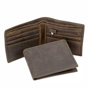 Портмоне маленькое темно-коричневое Tiding Bag M39-1021-1B