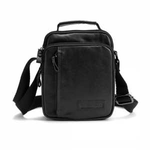 Мессенджер черный кожанный Ruff Ryder RR-9107A