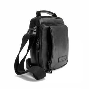 Мессенджер черный кожанный Ruff Ryder RR-9107A