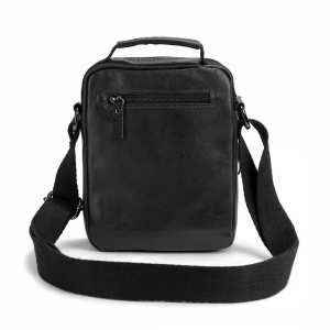 Мессенджер черный кожанный Ruff Ryder RR-9107A